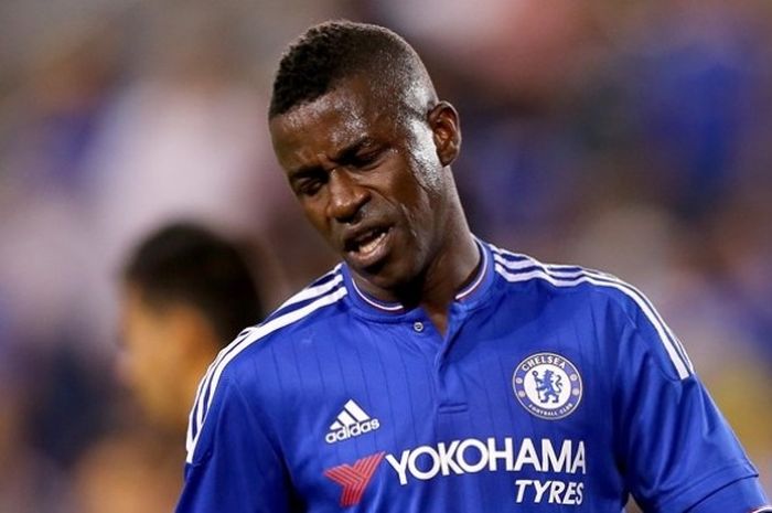 Ekspresi gelandang Chelsea, Ramires, setelah gagal mengeksekusi penalti melawan New York Red Bulls di International Champions Cup di Red Bull Arena, 22 Juli 2015.