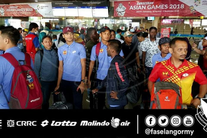 Skuat Selangor FA telah tiba di Bandara Internasional Juanda, Surabaya, Senin (3/9/2018), siang, jelang laga uji coba kontra Madura United dan Persija Jakarta.