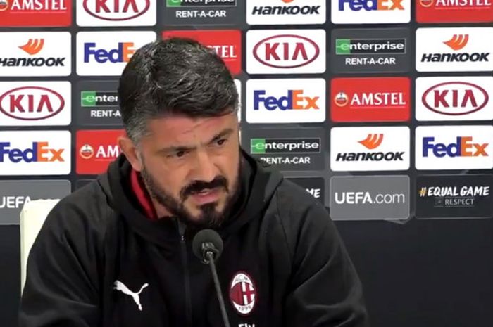 Pelatih AC Milan, Gennaro Gattuso.