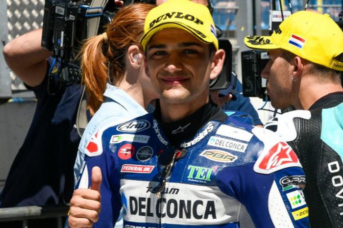 Jorge Martin berhasil merebut pole position Moto3 GP Belanda, Sabtu (30/6/2018).