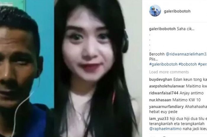 Ridwan, Raphael Maitimo KW yang bernyanyi Smule