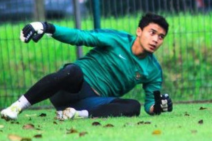 Dicky Indrayana kiper timnas U22 Indonesia