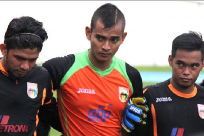 Ravi Murdianto telah bergabung dengan tim Mitra Kukar dalam sesi latihan di Stadion Aji Imbut, Selas