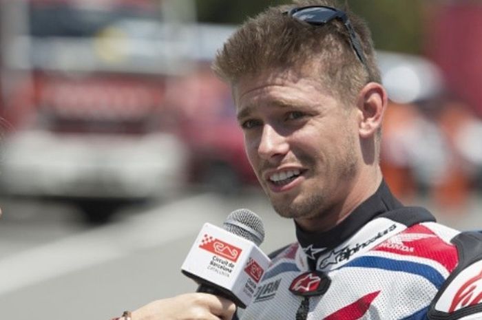 Mantan pebalap asal Australia, Casey Stoner, ketika diwawancarai di Sirkuit Catalunya, Montmelo, Spanyol, 14 Juni 2015.