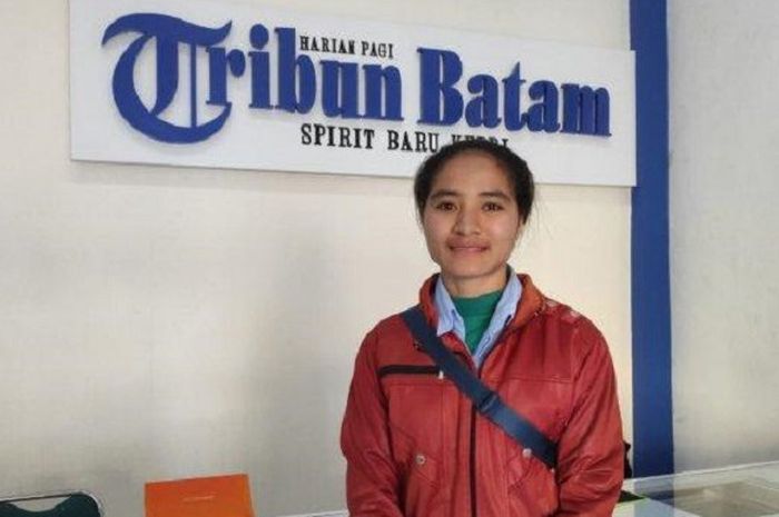 Ermelynda, salah satu peserta BP Batam Barelang Marathon 2018.