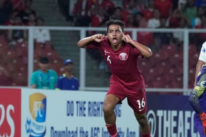 Pemain timnas U-19 Qatar, Hashim Ali A Ali.