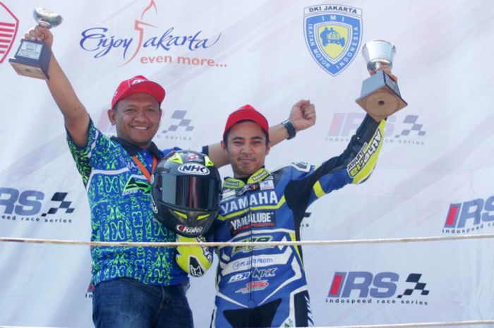 Richard Taroreh sedang memuncaki klasemen kelas Sport 150cc Indospeed Race Series (IRS) 2017.