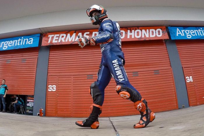 Maverick Vinales tahun lalu menang di GP Argentina, sementara tahun ini lunglai melihat motor mereka kalah kelas.