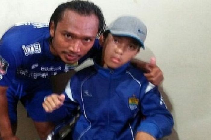 Mimpi bobotoh berkebutuhan khusus untuk bertemu pemain Persib terwujud 