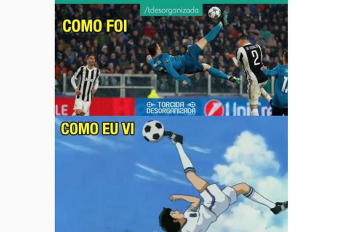 Cristiano Ronaldo dan Captain Tsubasa 