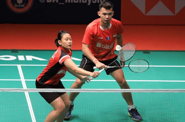 Rinov Rivaldy/Pitha Haningtyas Mentari bakal menjadi salah satu wakil Merah Putih yang bakal bermain pada babak II Barcelona Spain Masters 2019, Kamis (21/2/2019)