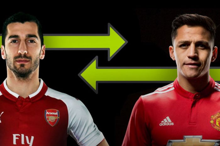 Henrikh Mkhitaryan dan Alexis Sanchez bertukar klub.