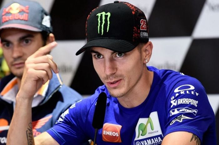 Maverick Vinales saat jumpa pers jelang GP Austria, Kamis (10/8/2017).