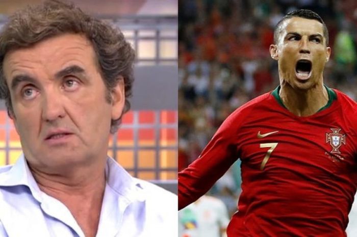 Antonio Montero (kiri) yang pernah berupaya memotret Cristiano Ronaldo di Yunani