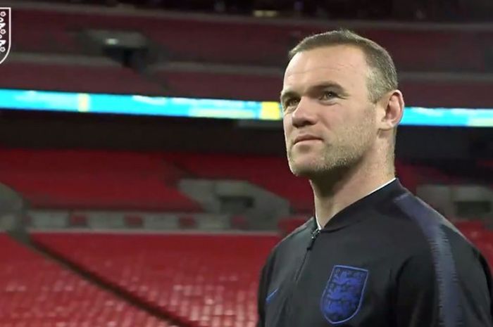 Penyerang timnas Inggris, Wayne Rooney.