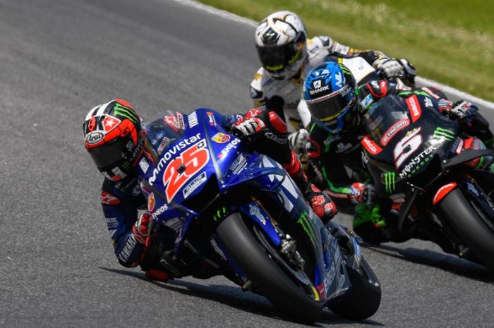 Pebalap Movistar Yamaha, Maverick Vinales (#25) dan Johann Zarco akan menatap seri MotoGP Australia 2018.