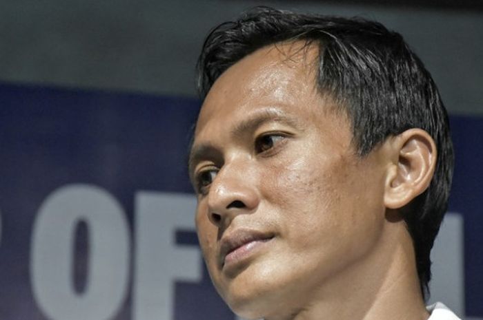 I Made Wardana, penjaga gawang lokal Bali yang dimainkan saat menjamu Yangon United, Selasa (13/2/2018)