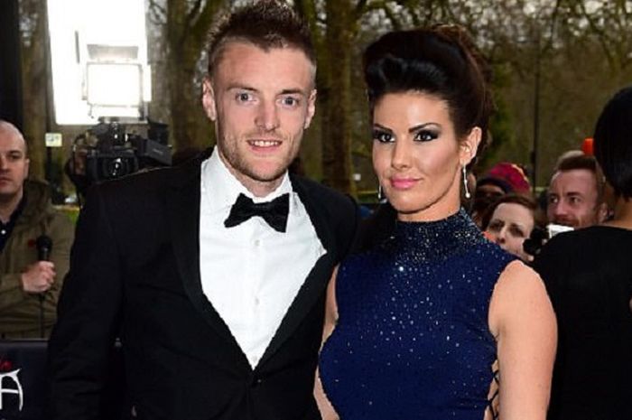 Jamy Vardy dan Rebekah Vardy menghadiri acara The Asian Award