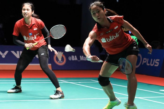 Pasangan ganda putri Indonesia, Ni Ketut Mahadewi Istarani/Rizki Amelia Pradipta, melaju pada babak kedua Malaysia Open 2019.