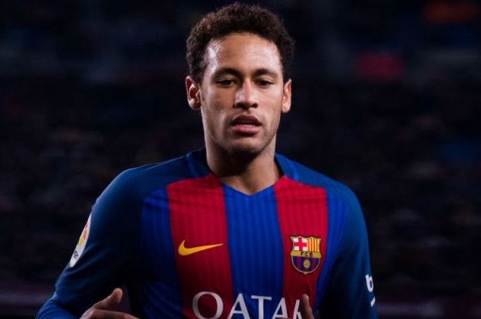 Neymar jr dalam pertandingan La Liga antara Barcelona kontra Celta Vigo di Camp Nou stadium, 04 Maret 2017. 