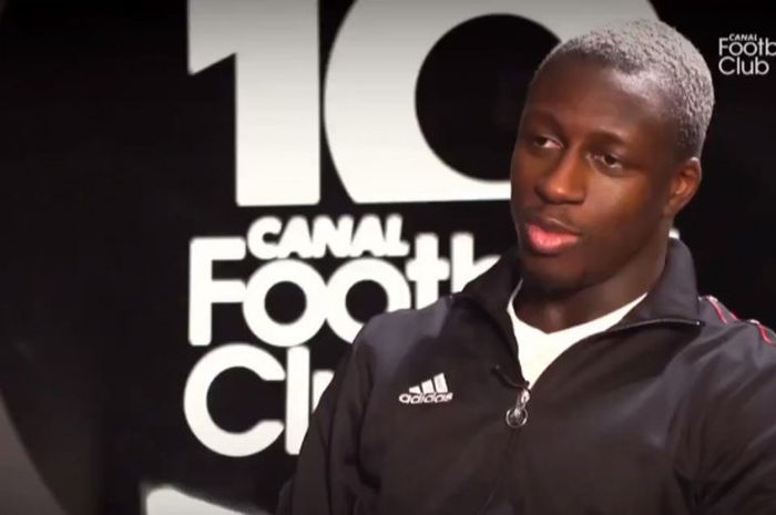 Bek kiri Manchester City dan timnas Prancis, Benjamin Mendy, saat diwawancarai media Prancis, Canal 