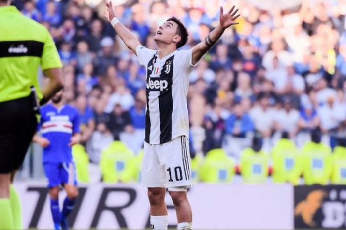 Pemain Juventus, Paulo Dybala, masuk ke dalam radar transfer Real Madrid