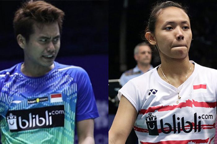 Tontowi Ahmad (kiri) dan Della Destiara Haris (kanan)  akan dipasangkan sebagai ganda campuran pada ajang Hong Kong Open 2018.