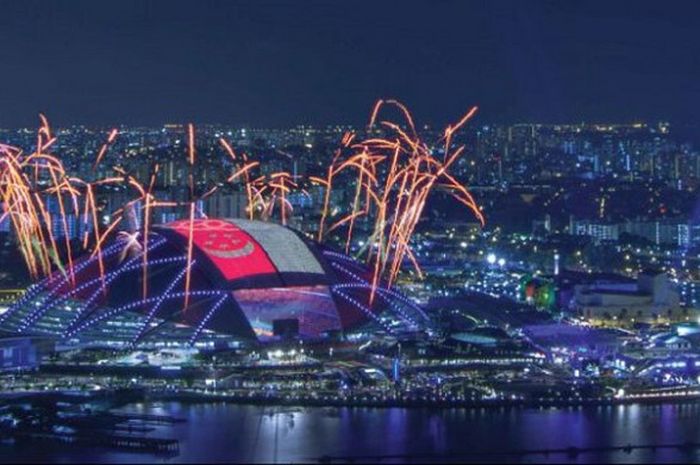 Stadion Nasional Singapura, venue Singapore Rugby Sevens 2017.