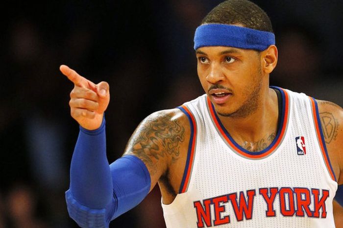 Carmelo Anthony saat berlaga di NBA musim 2016.