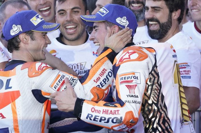  Dani Pedrosa dan Marc Marquez. 