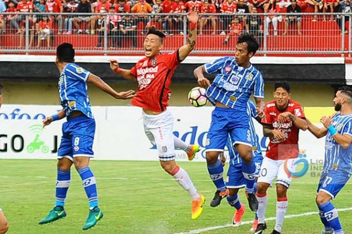 Bali United saat menjamu Persiba Balikpapan di Stadion Kapten I Wayan Dipta, Gianyar.