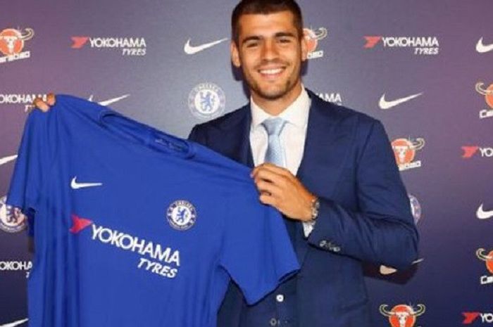 Alvaro Morata resmi menjadi Pemain Chelsea pada 22 Juli 2017.