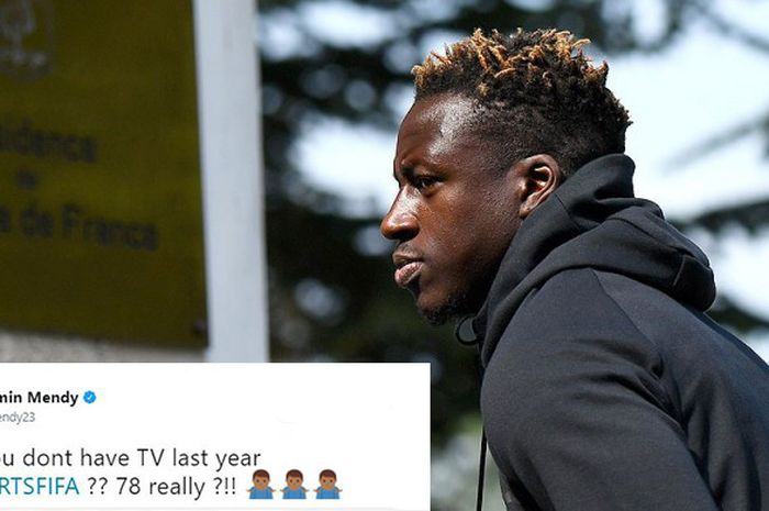 Bek timnas Prancis, Benjamin Mendy , saat tiba di Clairefontaine en Yvelines, pada (29/5/2017), untuk menjalani latihan sebagai persiapan menjelang laga kualifikasi Piala Dunia 2018 melawan Swedia pada 9 Juni 2017.