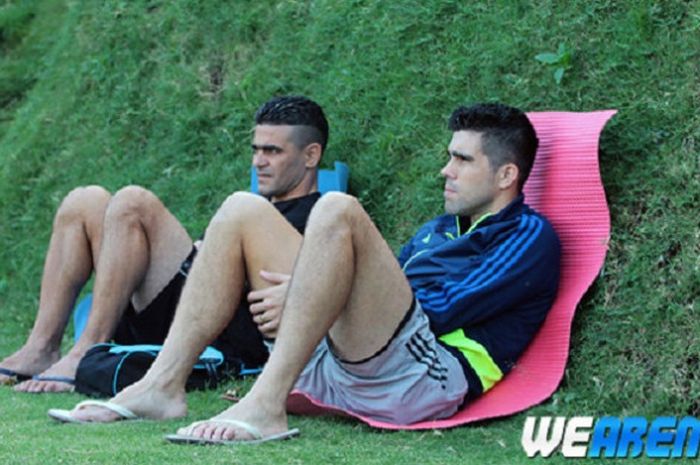 Gonzales dan Fabiano jalani recovery training.