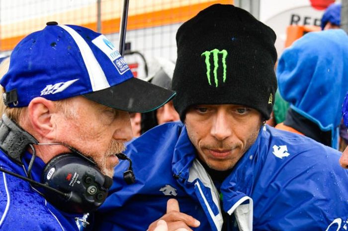 Pebalap Movistar Yamaha Valentino Rossi bersemangat hadapi sesi balapan MotoGP Australia 2018.