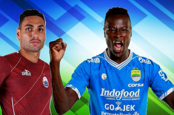 Jaimerson (Persija) dan Ezechiel N'Douassel (Persib) punya rekam jejak mentereng di kompetisi top Eropa