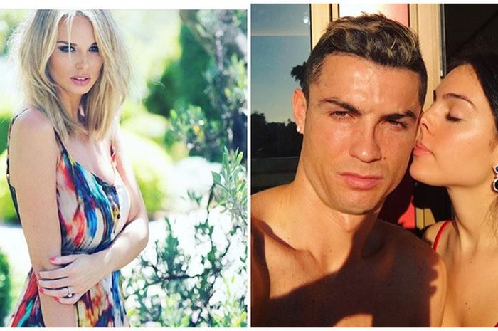 Rhian Sugden (kiri) dan Cristiano Ronaldo