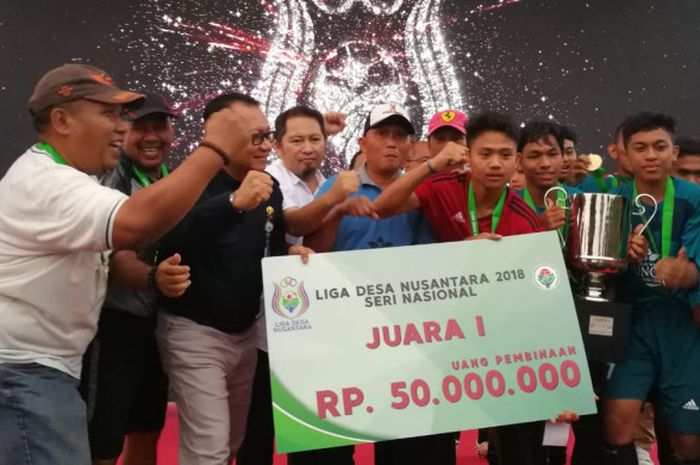 Desa Rappang dari Kabupaten Sidrap, Sulawesi Selatan, menjuarai Liga Desa Nusantara 2018.