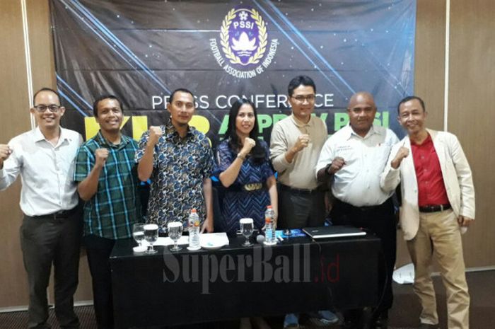 Press conference KLB Asprov DKI Jakarta di Tebet, Jakarta Selatan, Selasa (17/10/2017).