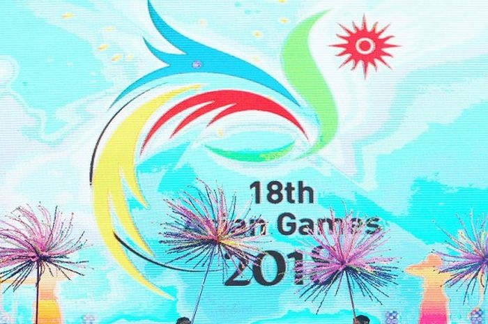 Pengenalan logo Asian Games 2018, Agustus lalu di Jakarta. Butuh terobosan dan kerja keras agar AG 2018 tetap dilaksanakan di Indonesia. 