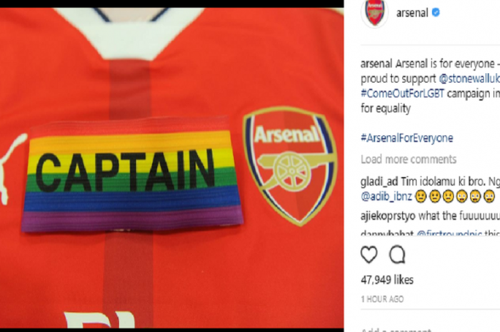 Dukungan Arsenal untuk kaum LGBT