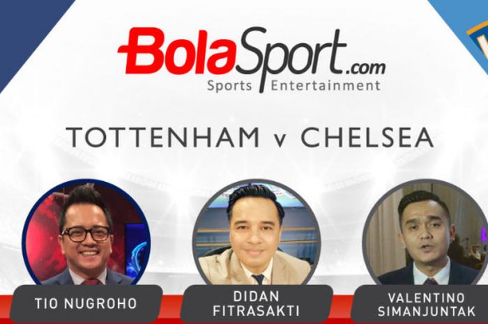 Tiga presenter olahraga memberikan prediksi hasil pertandingan dari Liga Inggris.