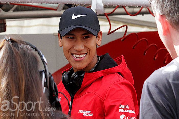 Pebalap Formula 2 tim Pertamina Prema Theodore Racing asal Indonesia, Sean Gelael.