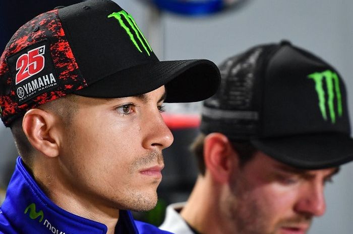 Maverick Vinales saat jumpa pers jelang MotoGP Inggris, Kamis (24/8/2017).