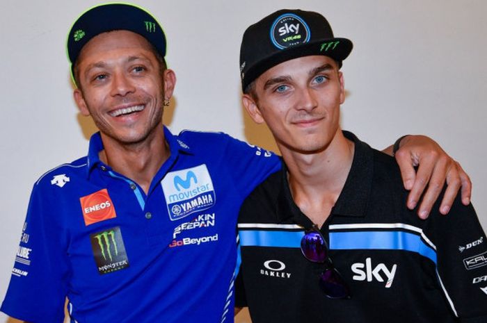 Valentino Rossi dan Luca Marini.