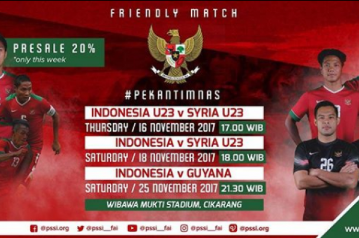 Jadwal timnas Indonesia 