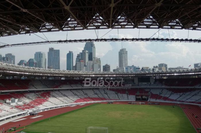 Tampilan terbaru di dalam  Stadion Utama Gelora Bung Karno pada Selasa (9/1/2017).