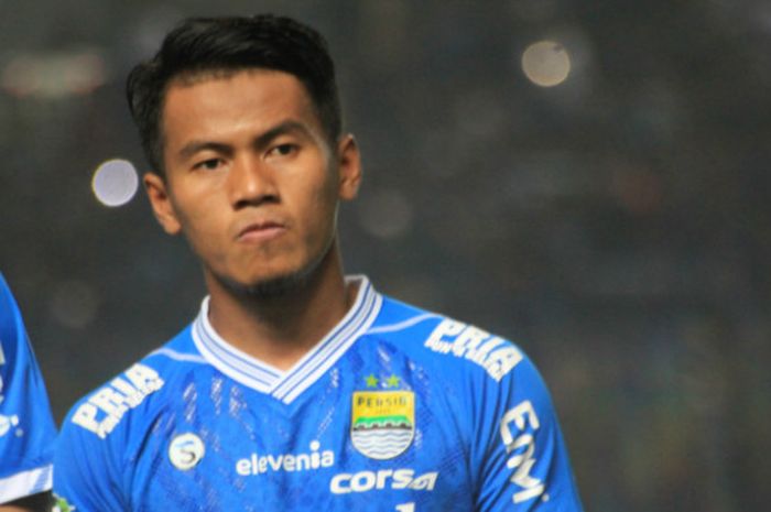 Pemain Persib, Ghozali Siregar saat menghadapi Bhayangkara FC (31/5/2018)