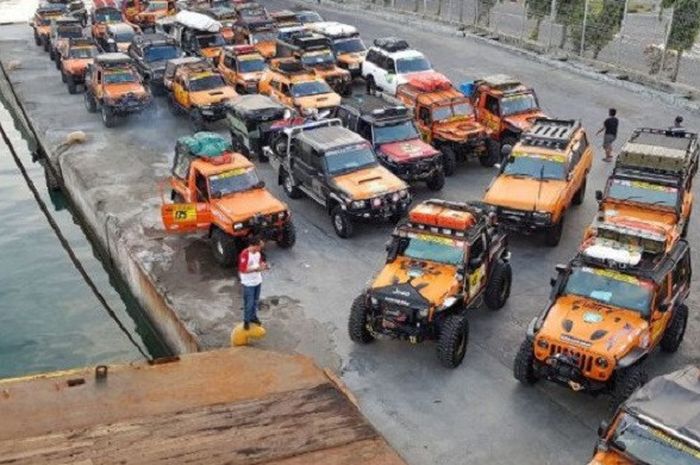 75 Kendaraan Peserta Offroad IOX 2017 Celebes Telah Tiba di Kendari 