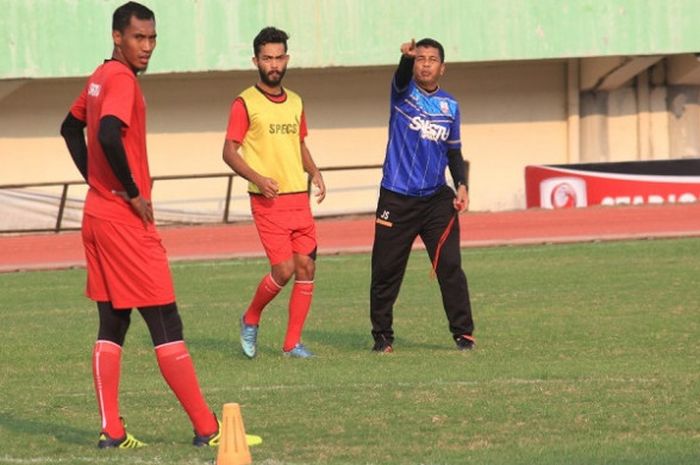 Jafri Sastra saat berlatih bersama skuat Persis Solo.